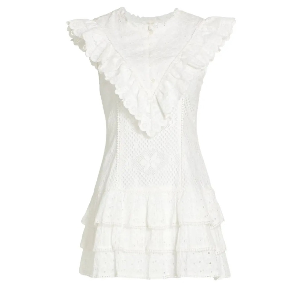 NWT LoveShackFancy Scoop Neck Mini Dress